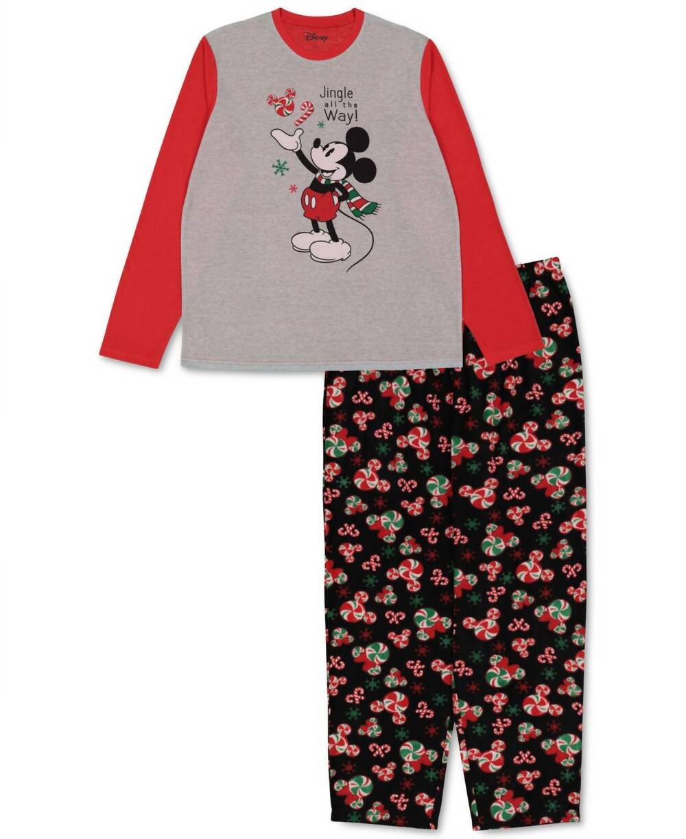 NEW BRIEFLY STATED men's matching mickey mouse family pajama set in assorted